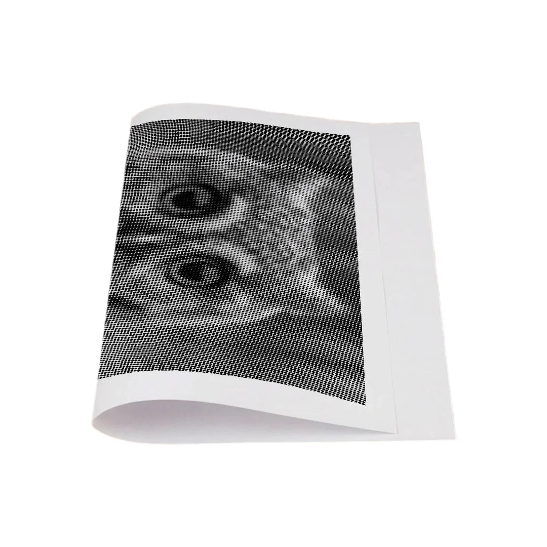 Lille ugle med store øjne prikmaleri