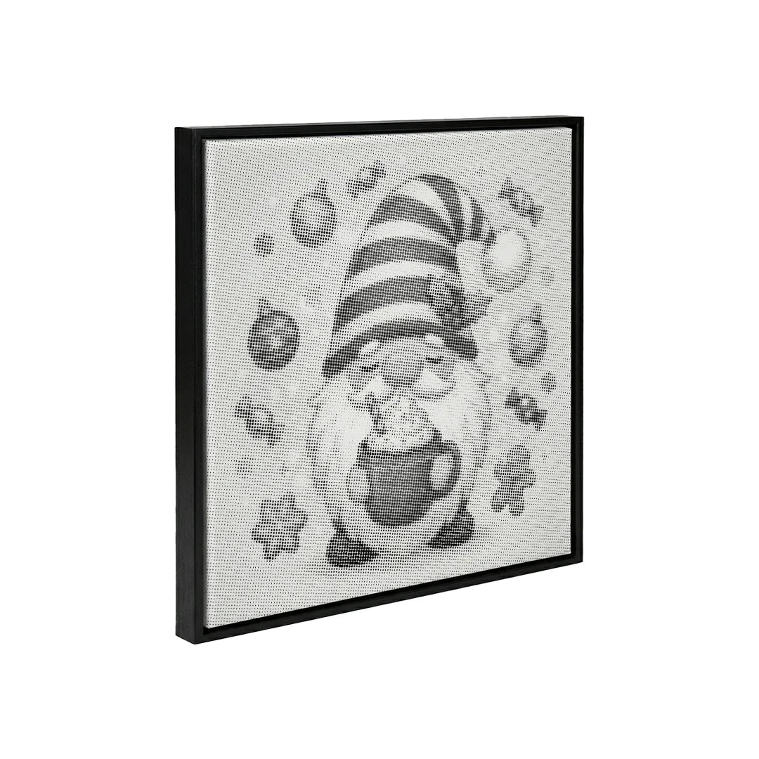 Gnome med kaffedotmaleri
