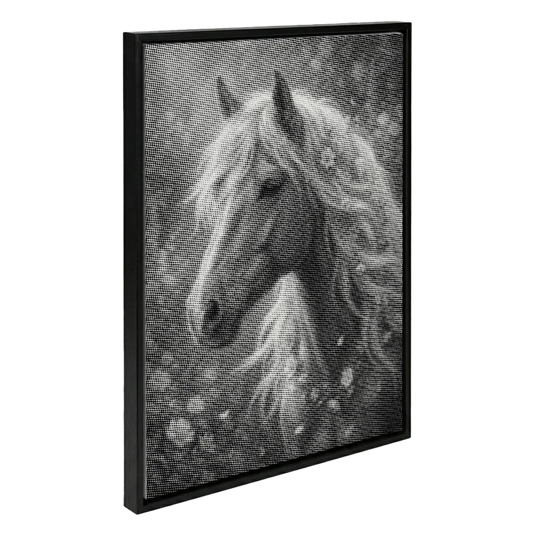 Hest med blomster Dot maleri