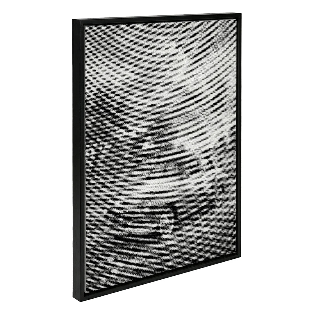 Gammel bil på gården Dot maleri