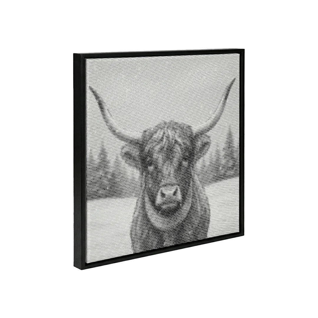 Skotsk højlander juleprikkermaleri