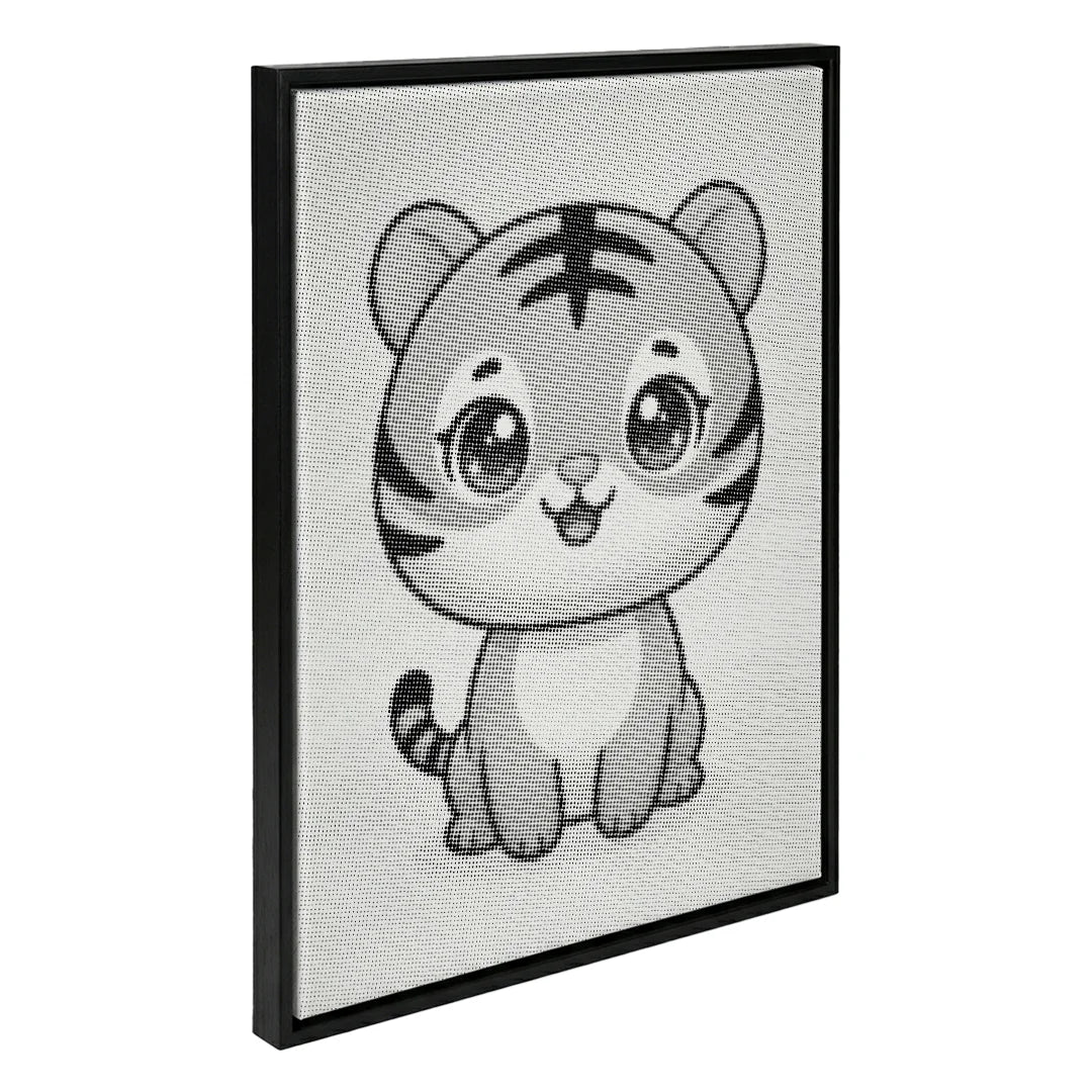 Lille Tiger Dot Maleri