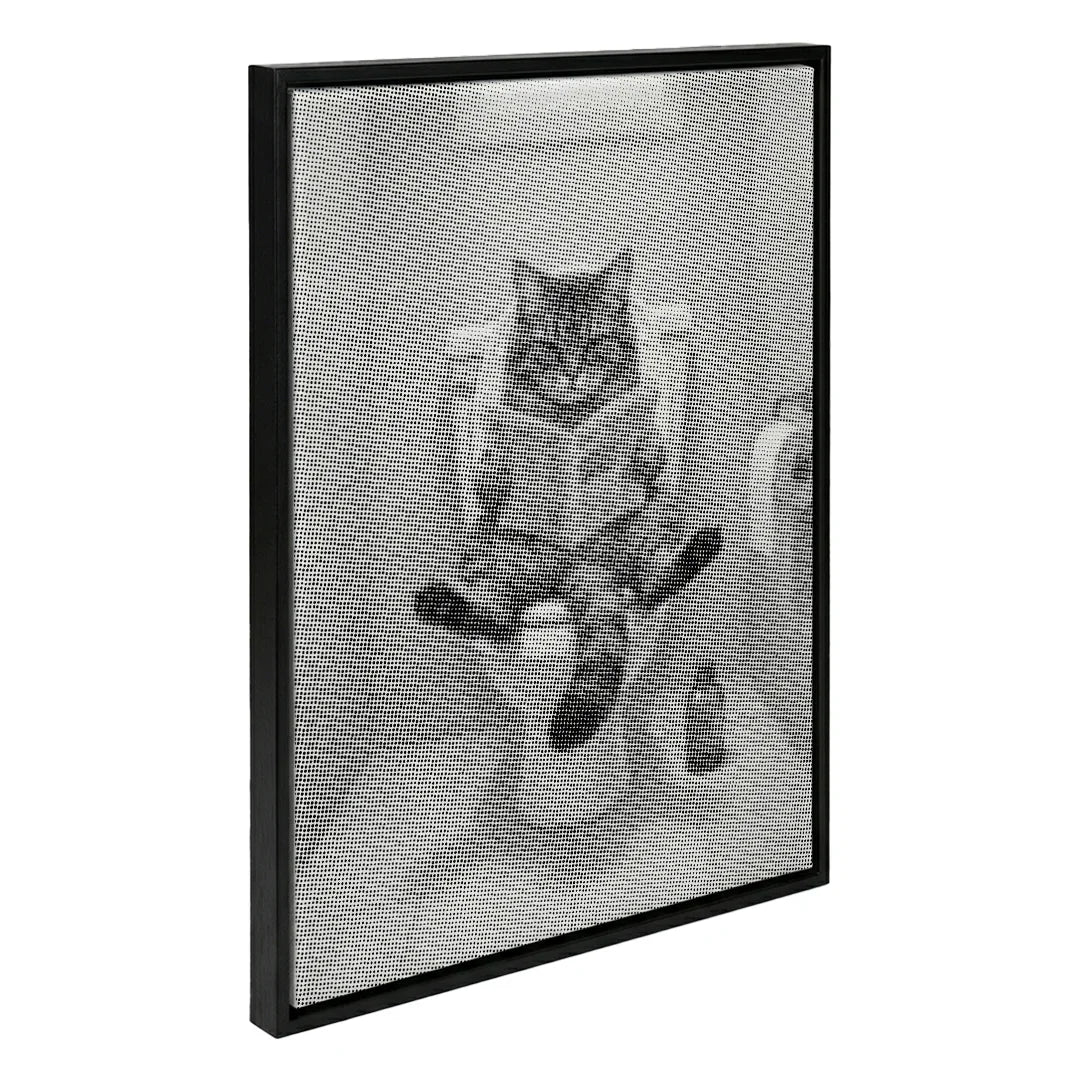 Kat på The Toilet Dot Painting