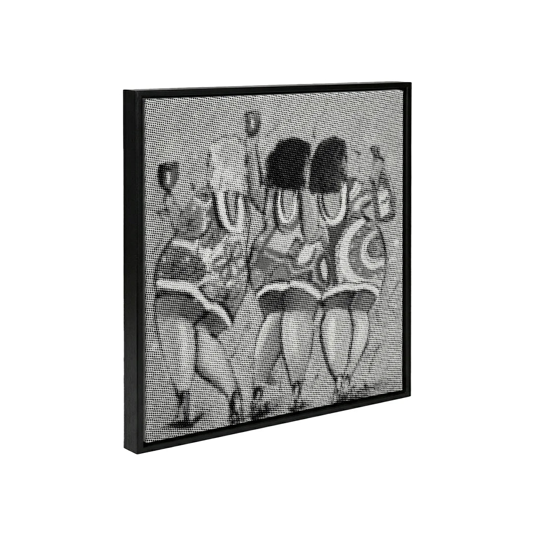 Glade damer vinder prikmaleri