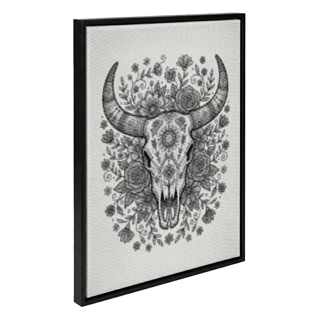 Bull Skull Dot Maleri