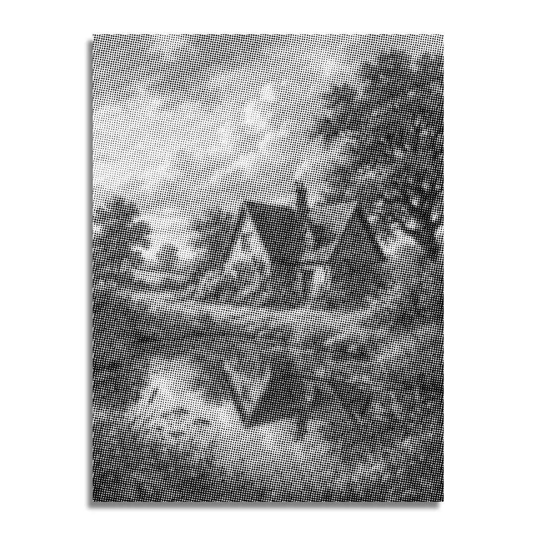 Hus på Heden Dot Maleri