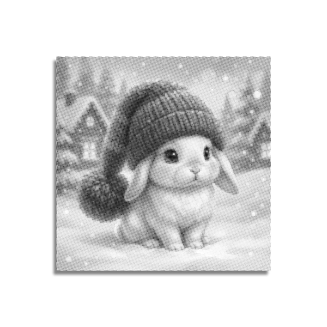 Winter Bunny Dot maleri