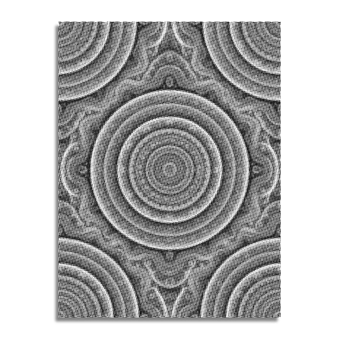 Prikmønster 2 prikmaleri