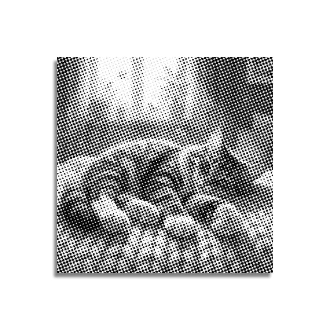 Søvnig kat prikmaleri