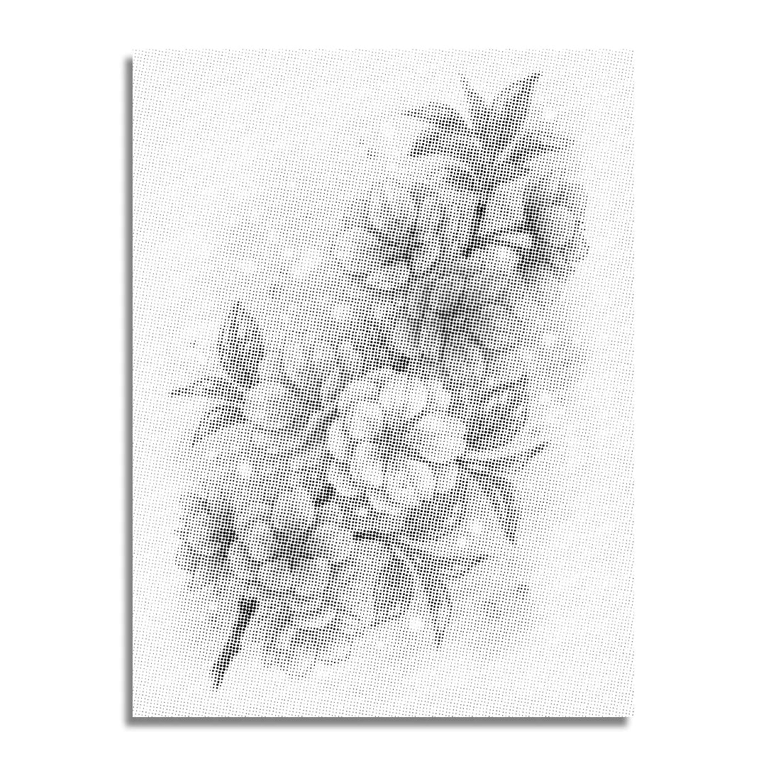 Luksus Blomster Dot Maleri