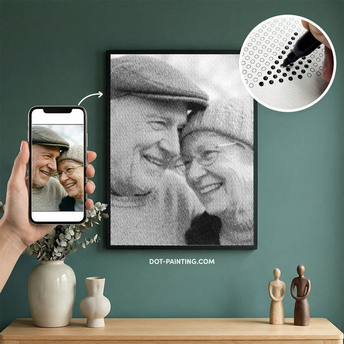 Brugerdefineret Dot Painting | Upload dit eget billede