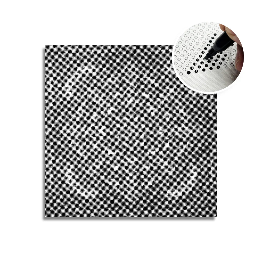 Mandala 6 prikker maleri