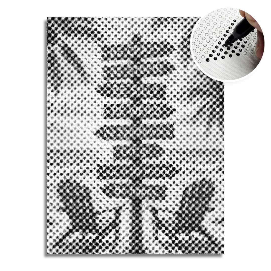 Strandskilte Punktmaleri