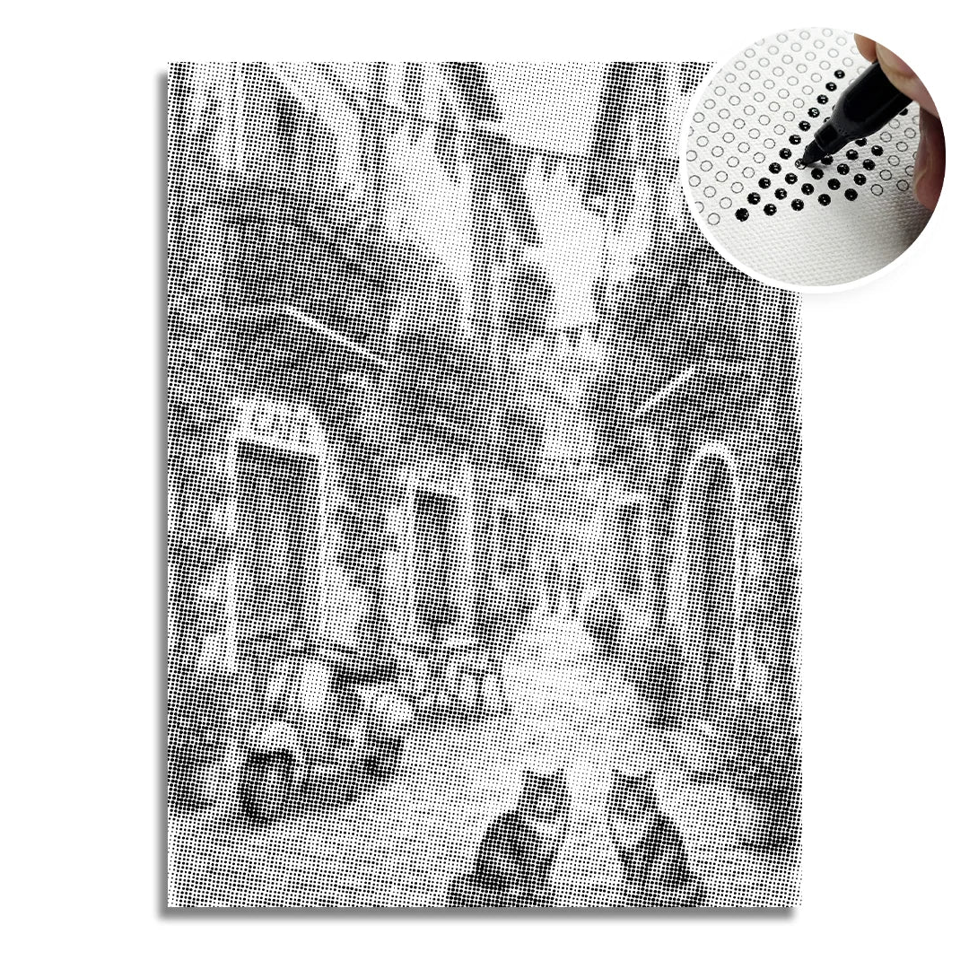 Charmerende landsbydotmaleri