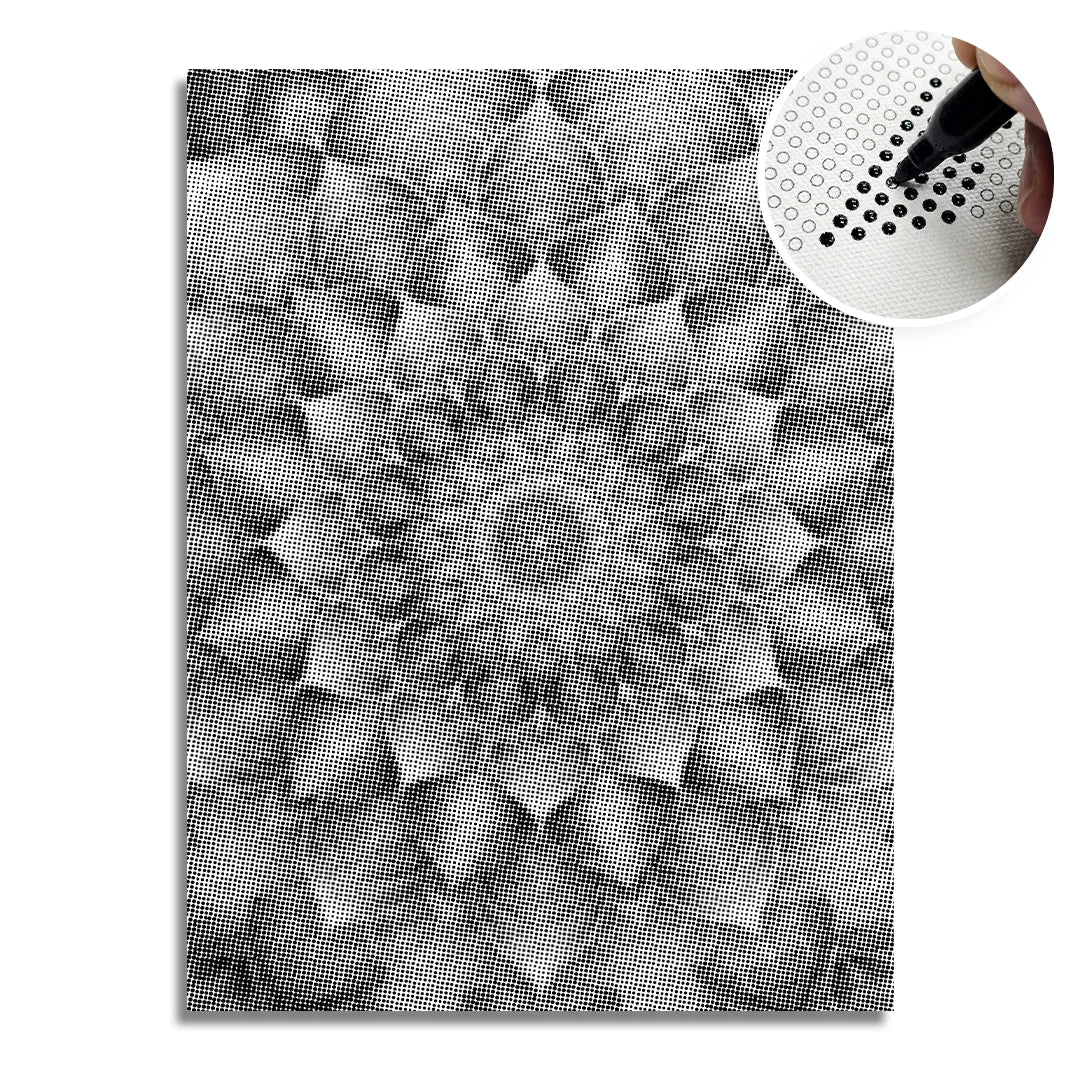 Mandala 4 prikker maleri