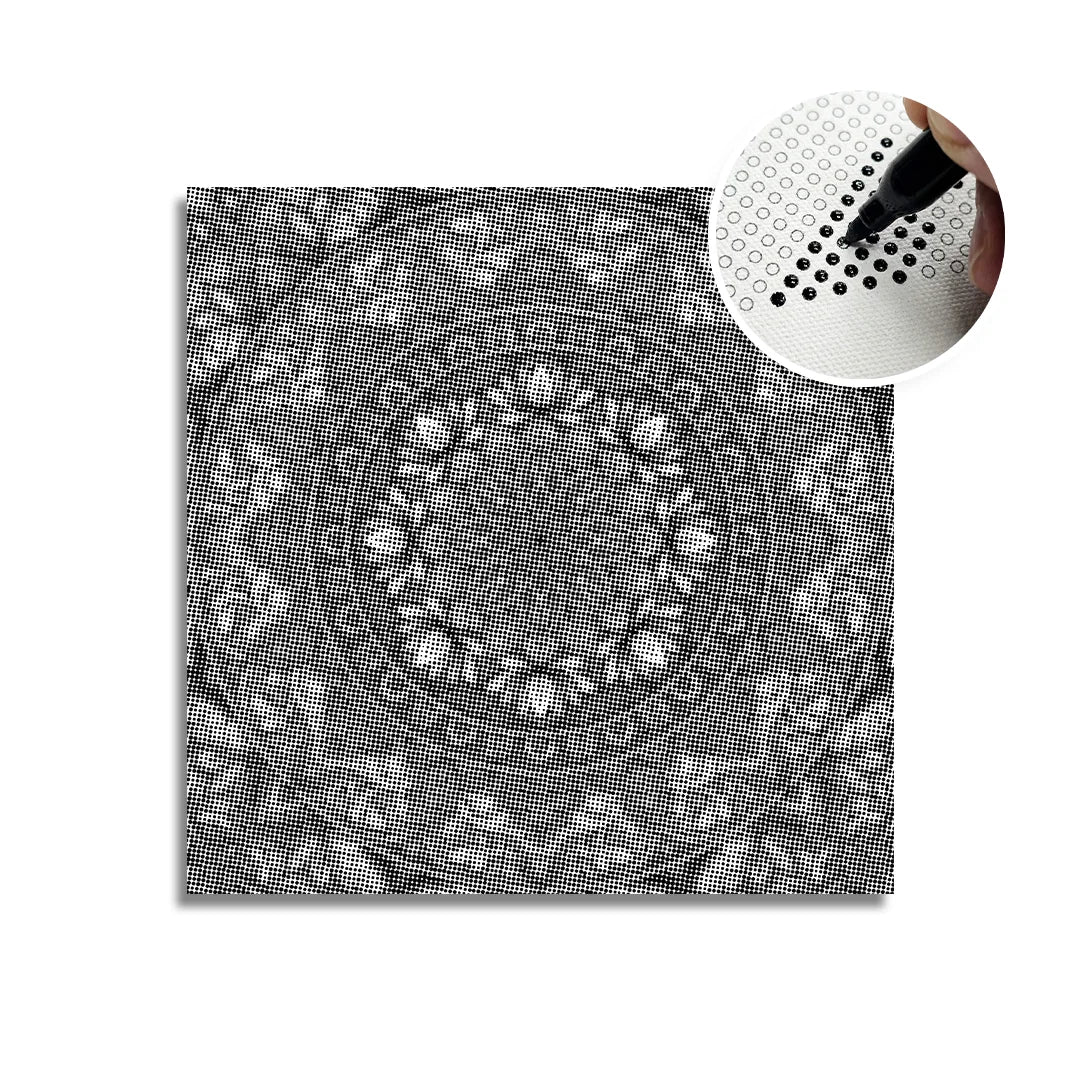Mandala 8 prikker maleri