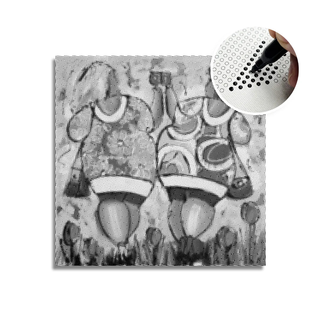 Munter Damer Toast Dot Painting