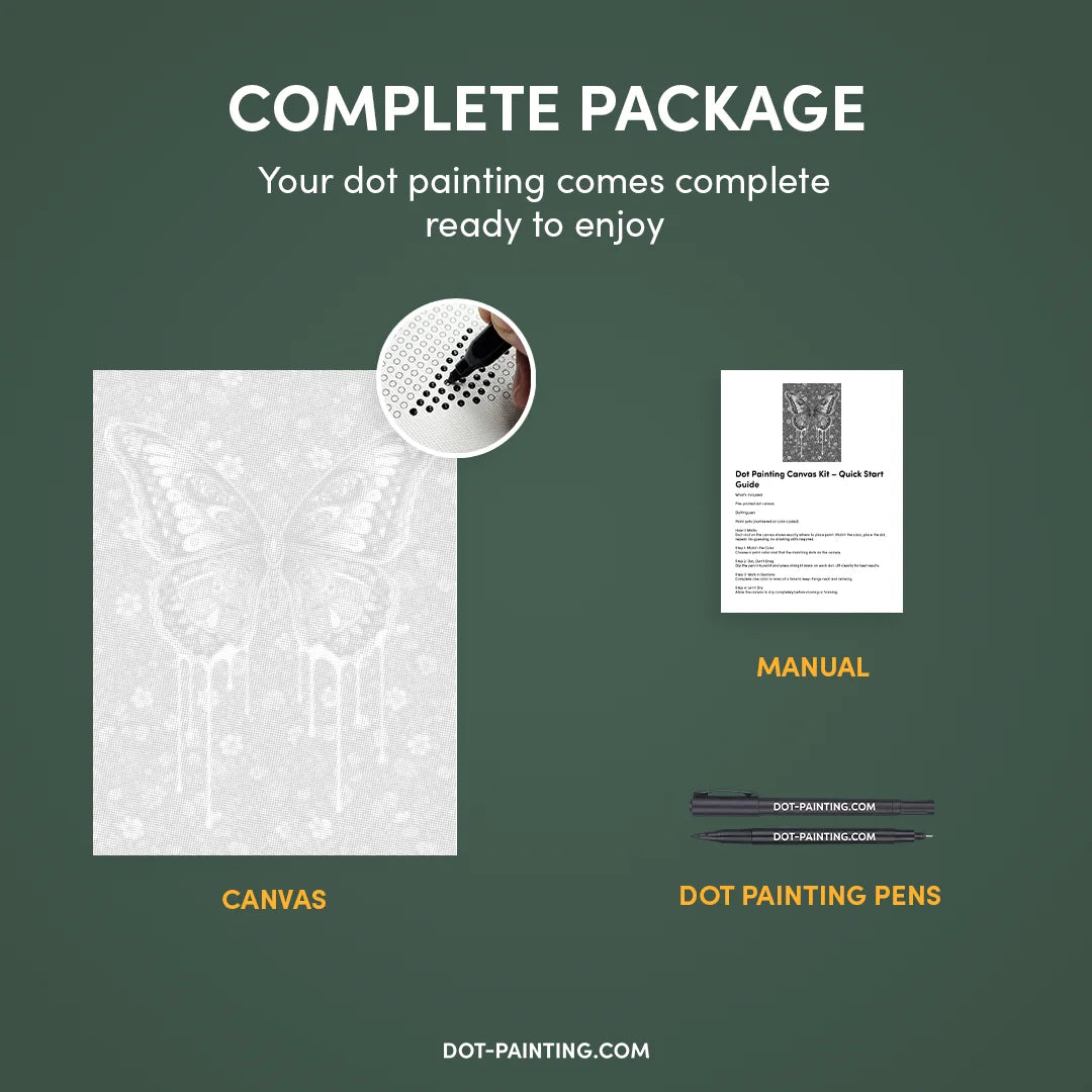 Yndefuldt maleri af sommerfugleprik