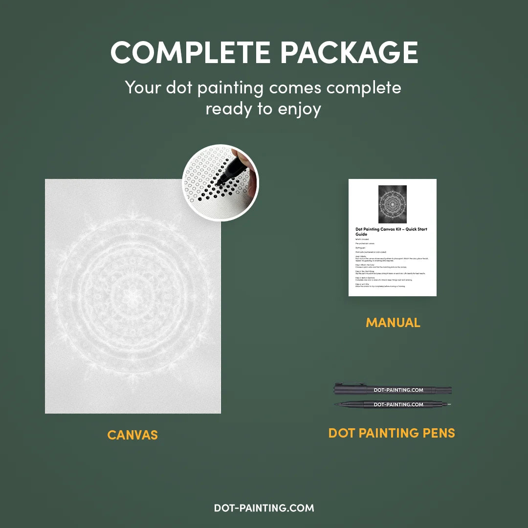 Mandala 15 Dot Maleri