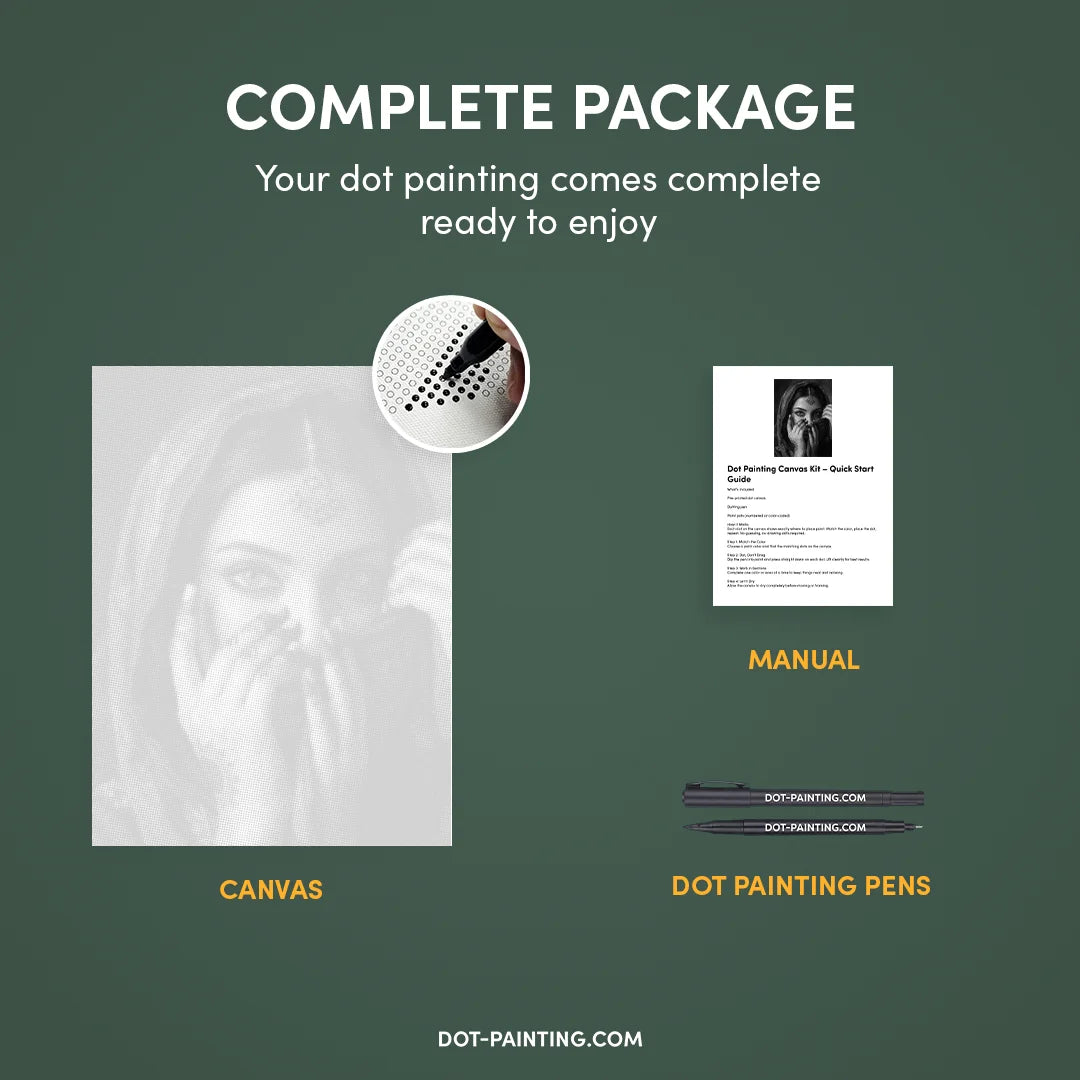 Smukt indisk prikmaleri