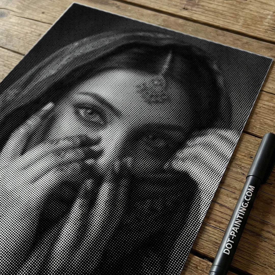 Smukt indisk prikmaleri