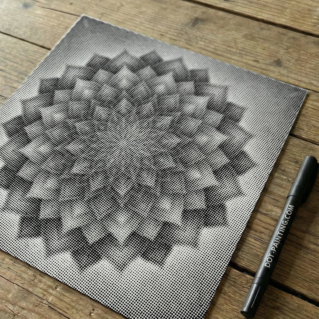 Mandala 5 prikker maleri