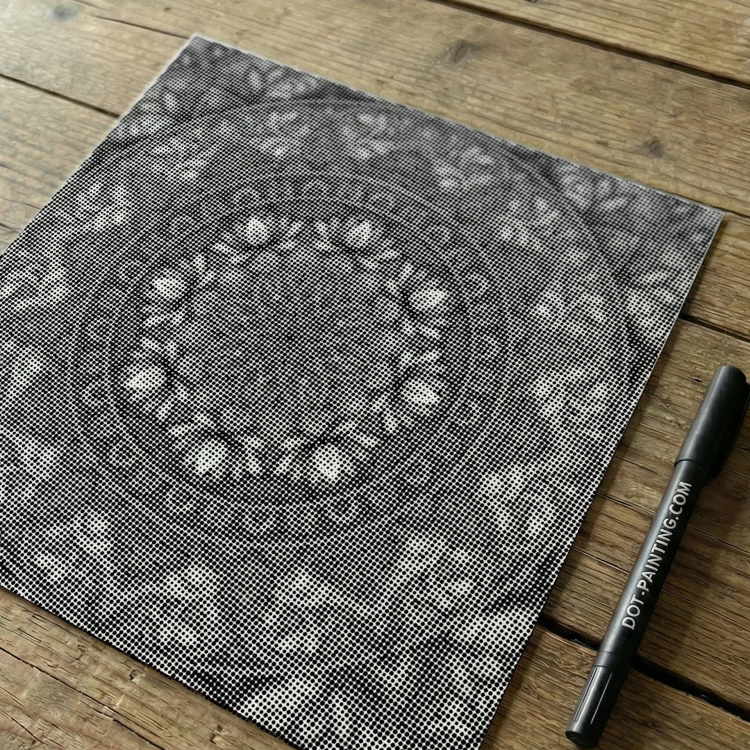 Mandala 8 prikker maleri