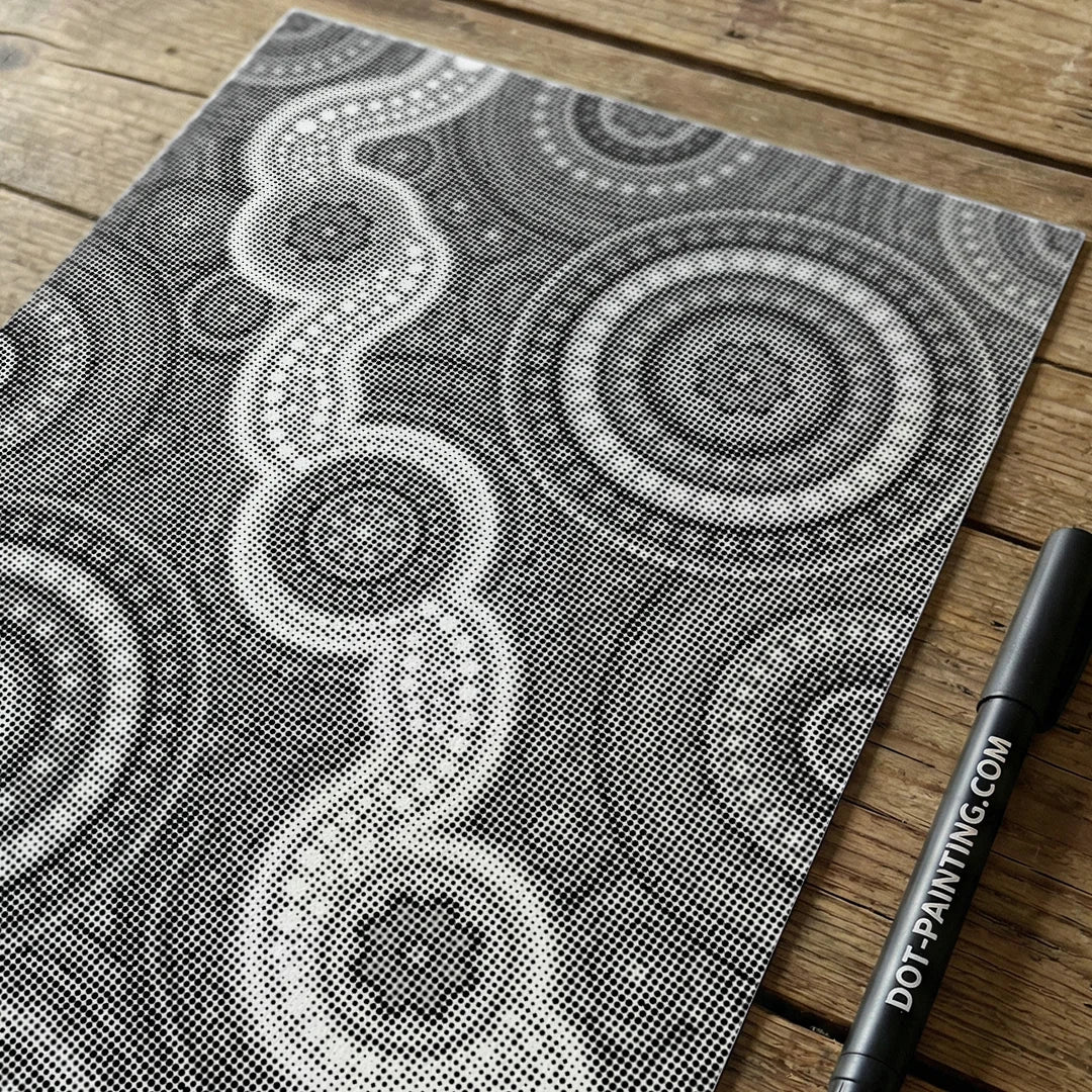 Blomster Mosaik Dot Maleri