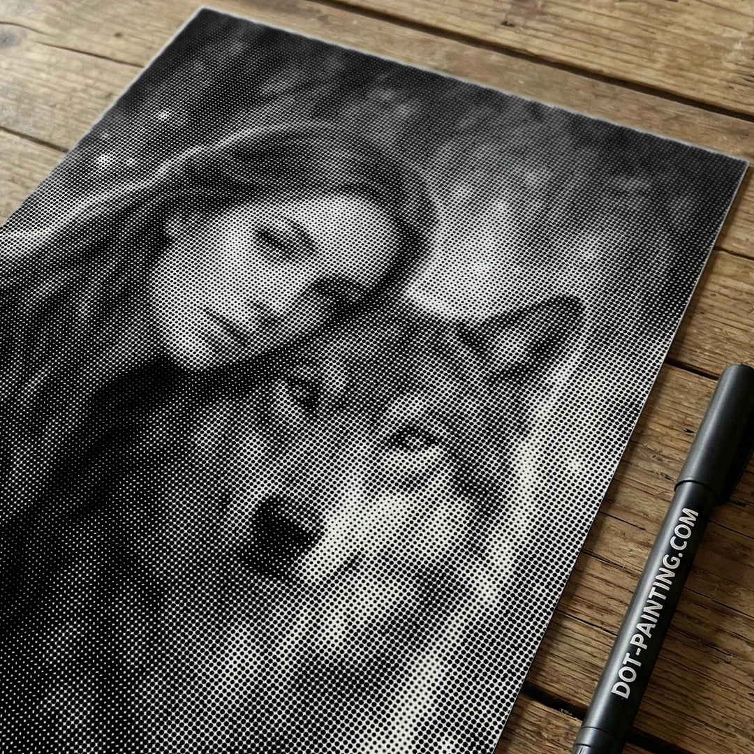 Kvinder med et Wolf Dot Maleri