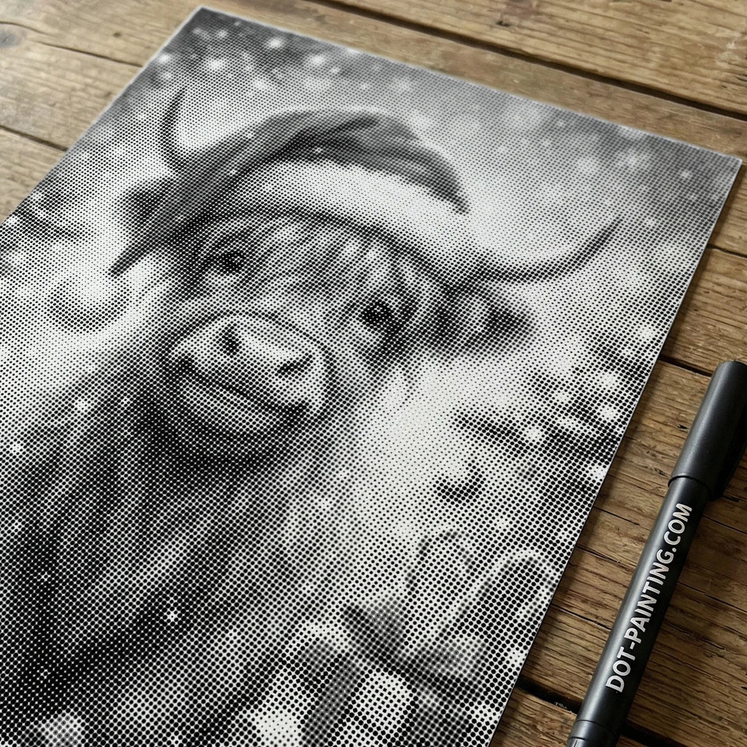 Skotske højland med gaver Dot Painting