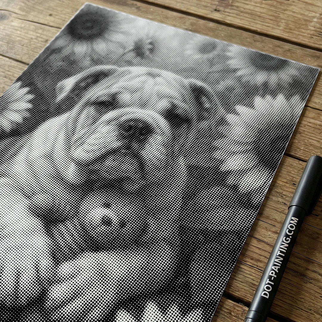 Bulldog Dot Maleri