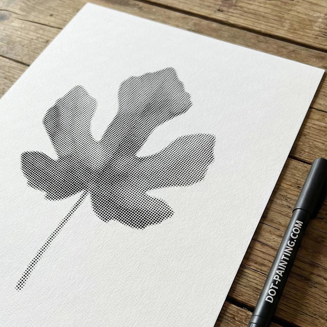 Figenblad Dot Maleri