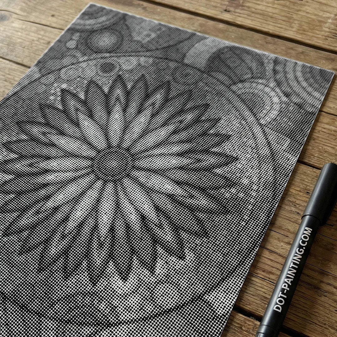 Blomst med Dots Dot Painting