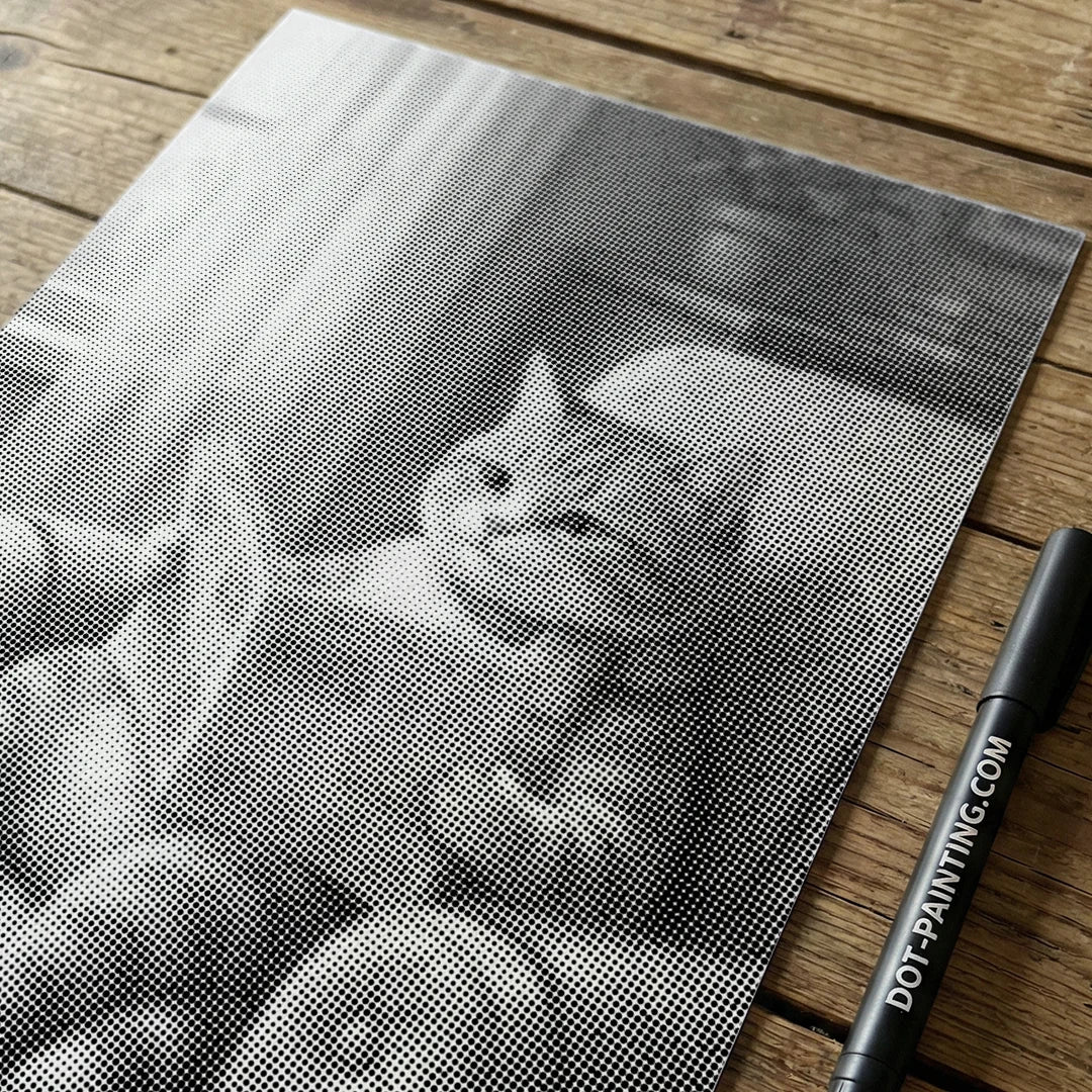 Maleri af kat på en sofa