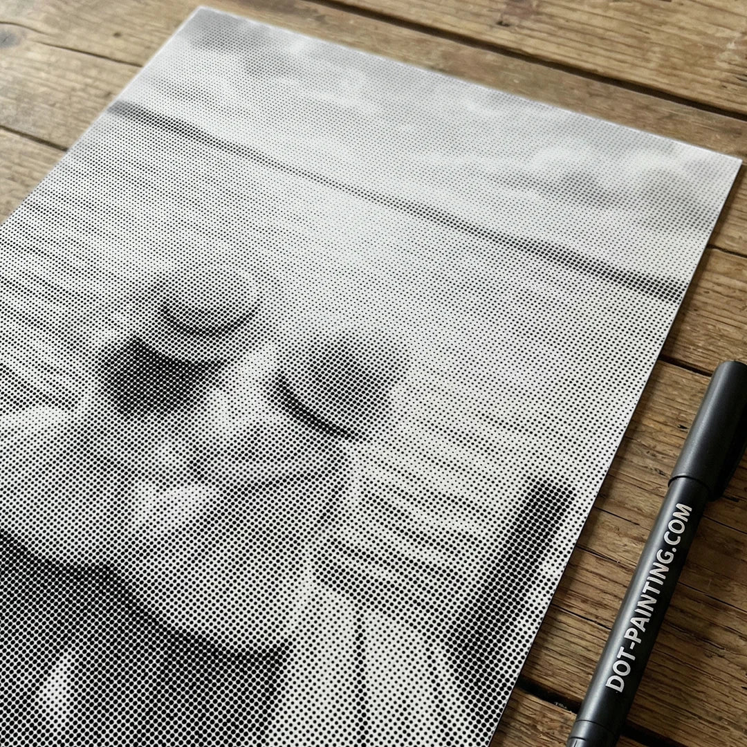 Piger ved søen Dot maleri