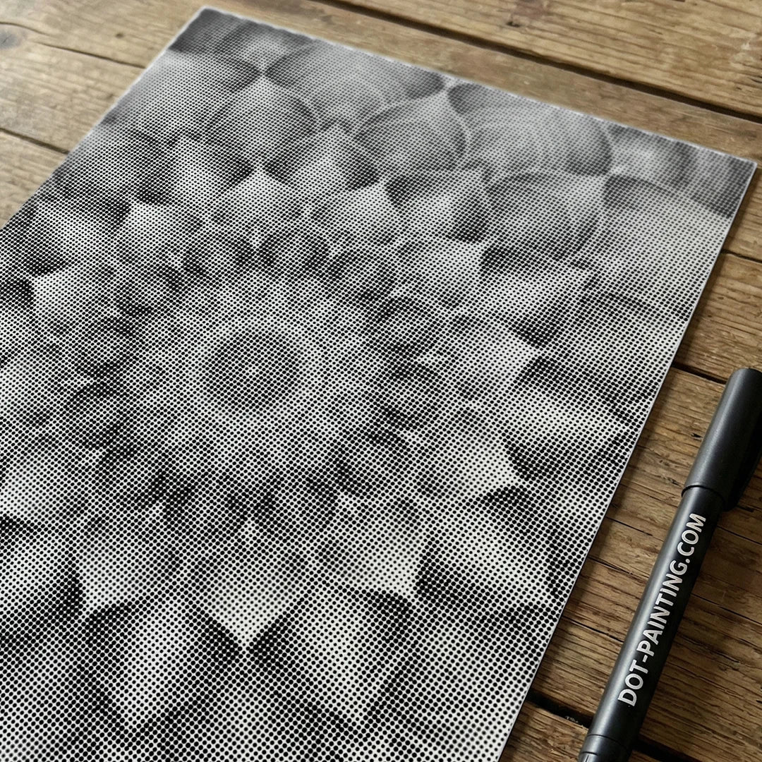 Mandala 4 prikker maleri