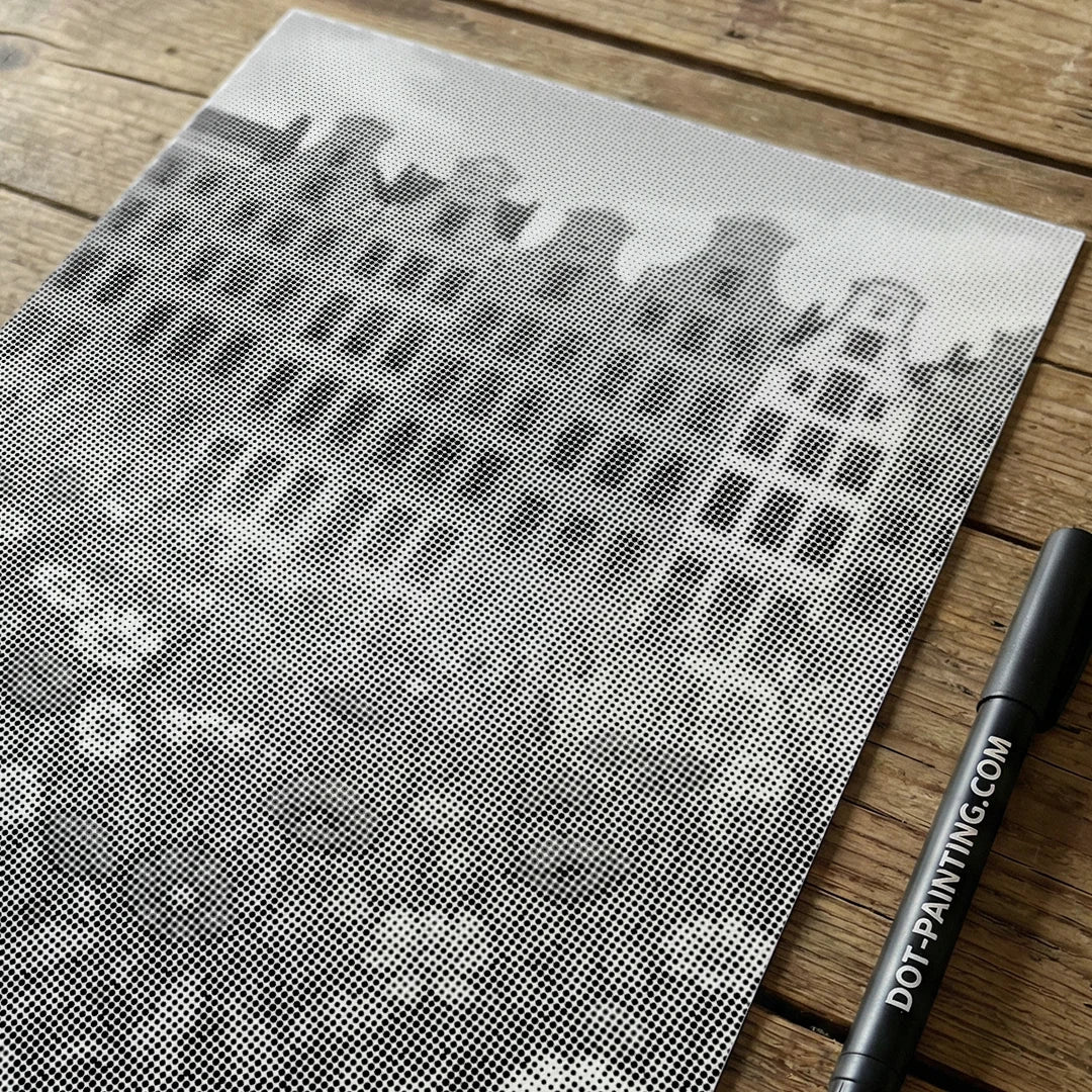 Blomstermarked Amsterdam Dot Painting