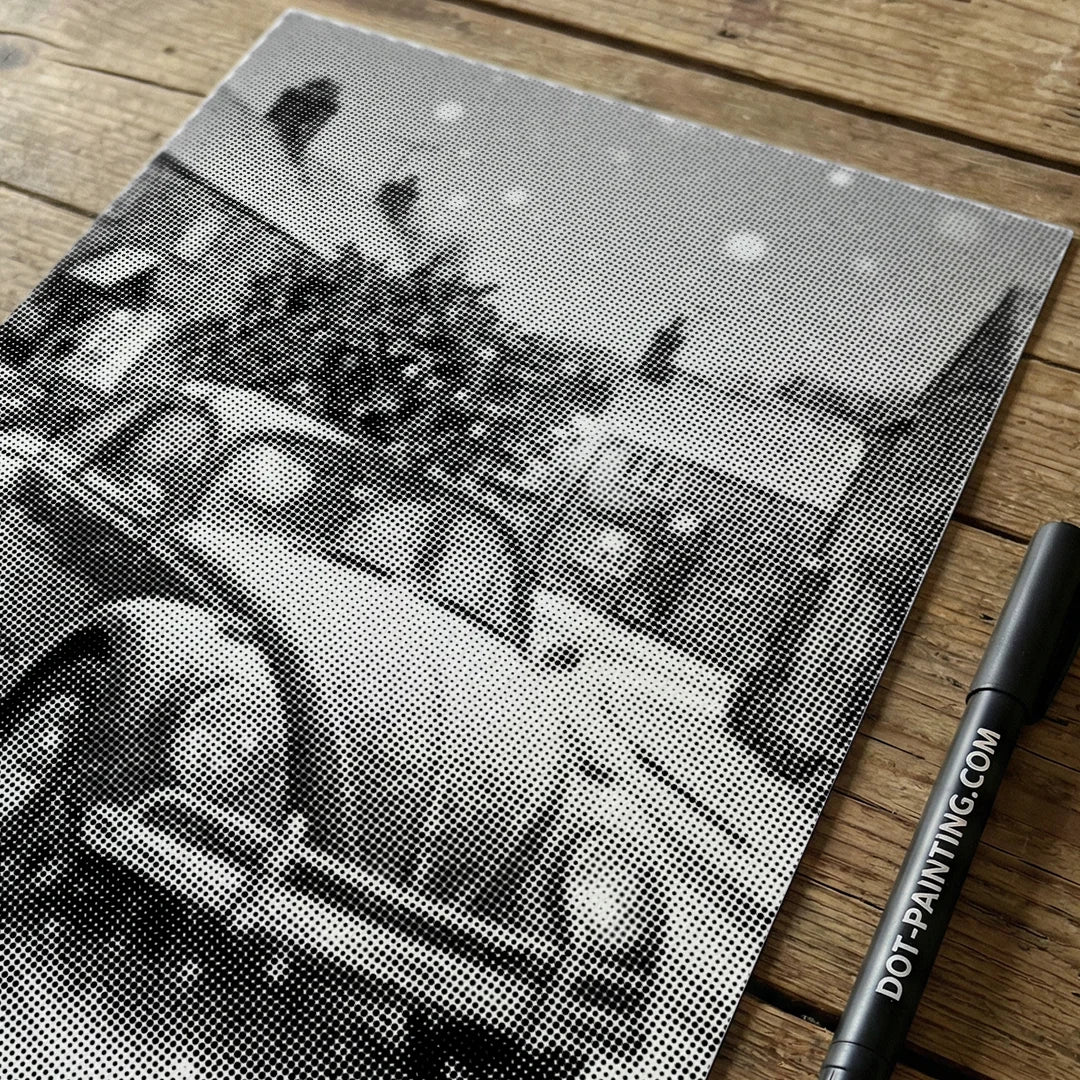 VW med juletræsprikmaling