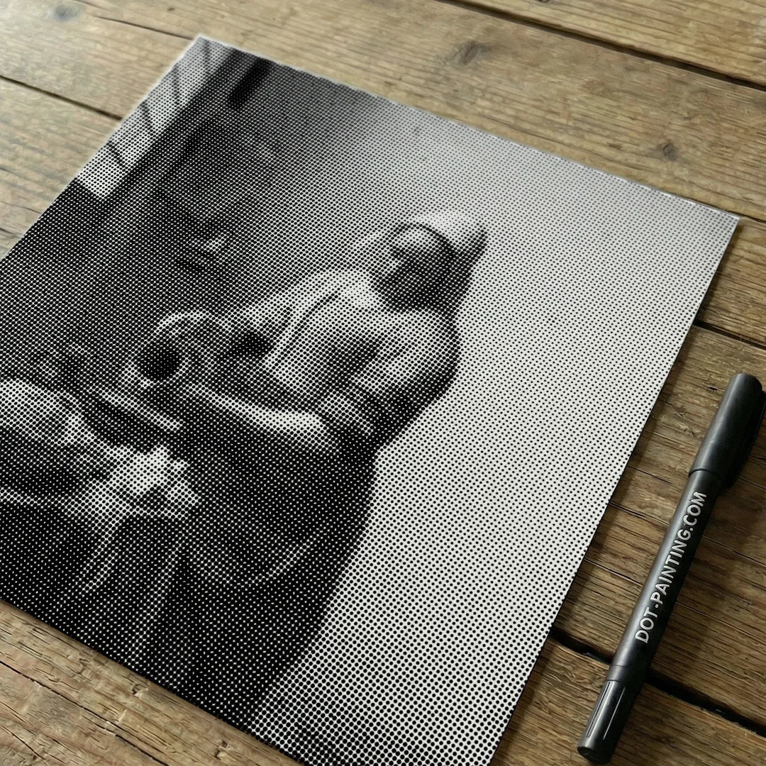 Mælkepige prikmaleri