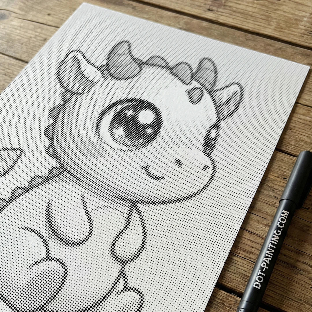 Baby Dragon Dot Maleri