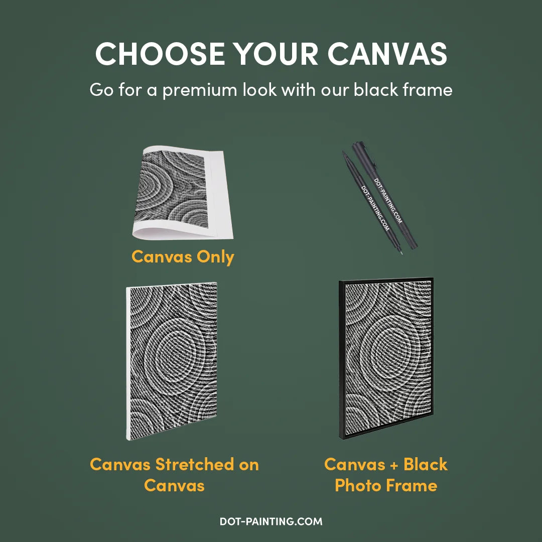 Prikmønster 2 prikmaleri