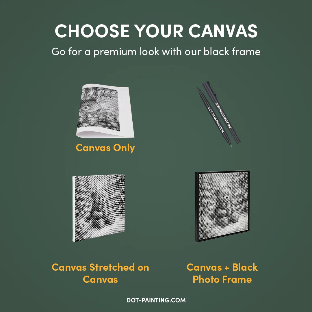 Vinter Bjørn Prik maleri