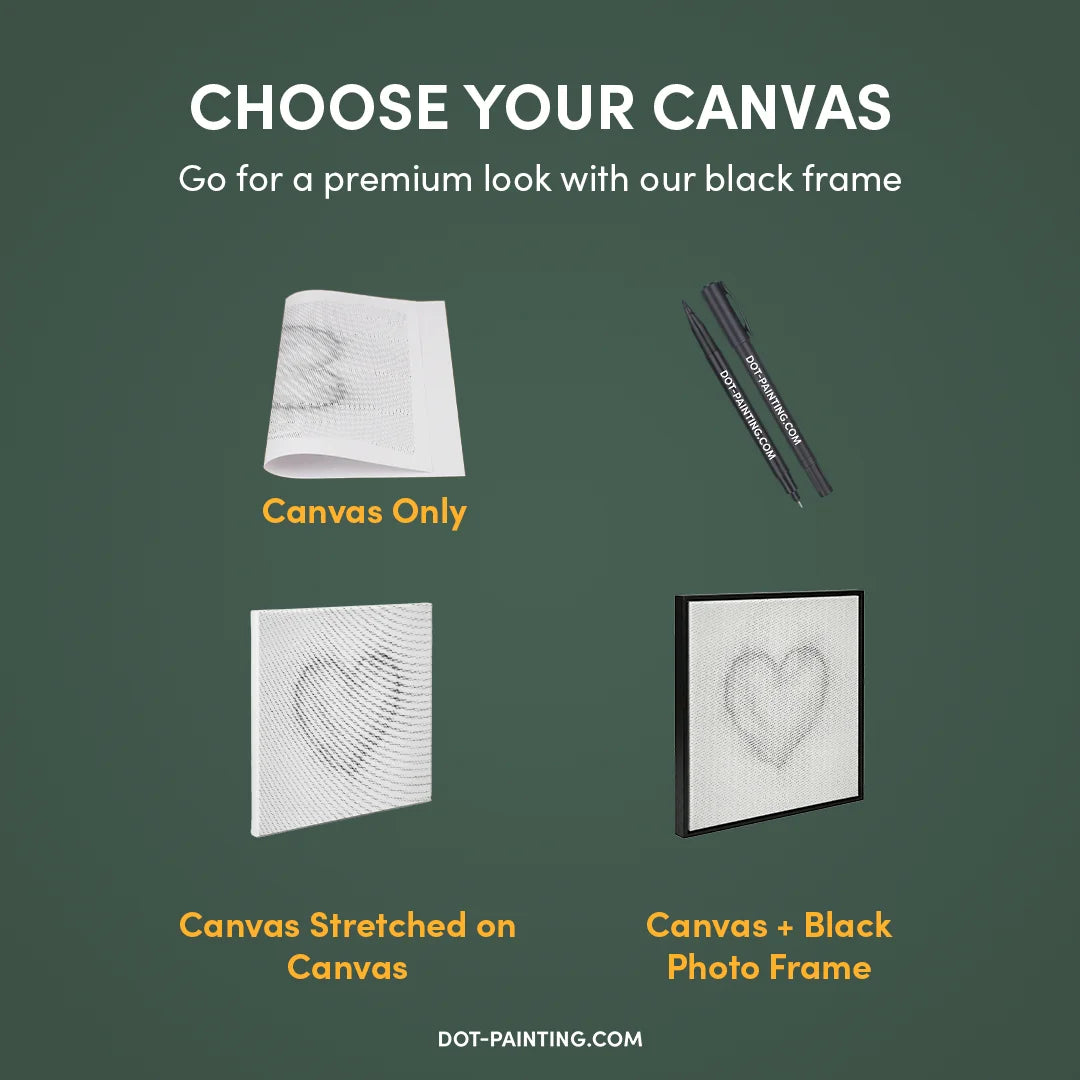 Hjerte af point prikmaleri