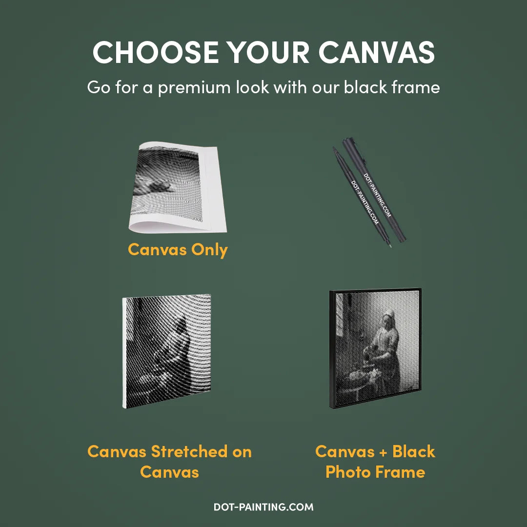 Mælkepige prikmaleri