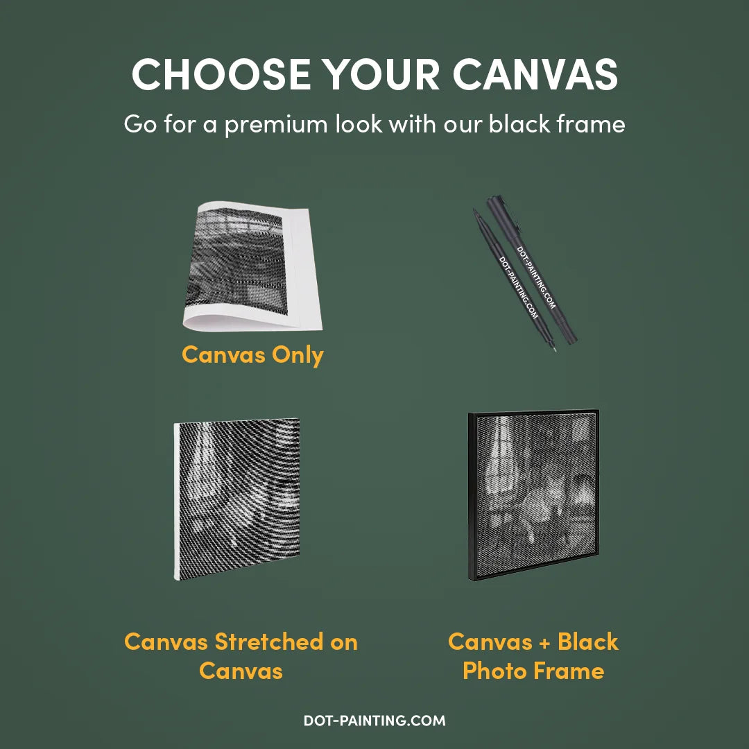 Hyggeligt kat prik maleri