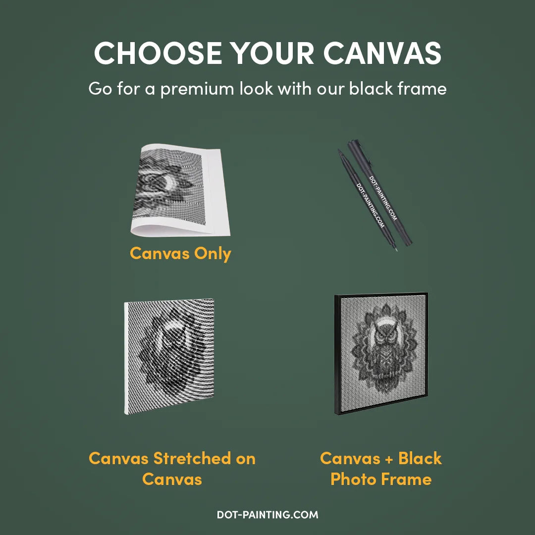 Ugle Mandala 3 Dot Maleri