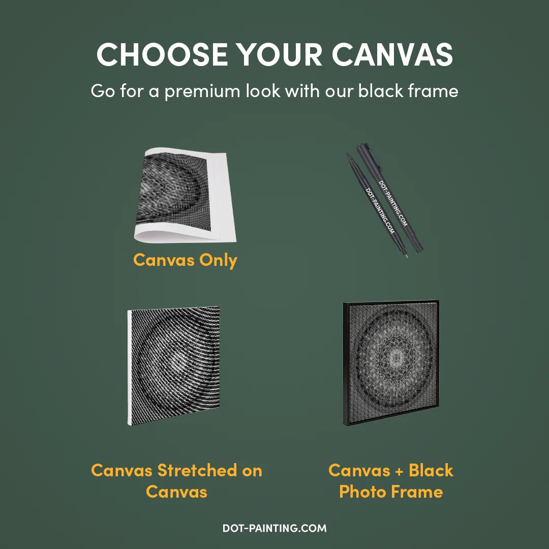 Mandala 12 prikker maleri