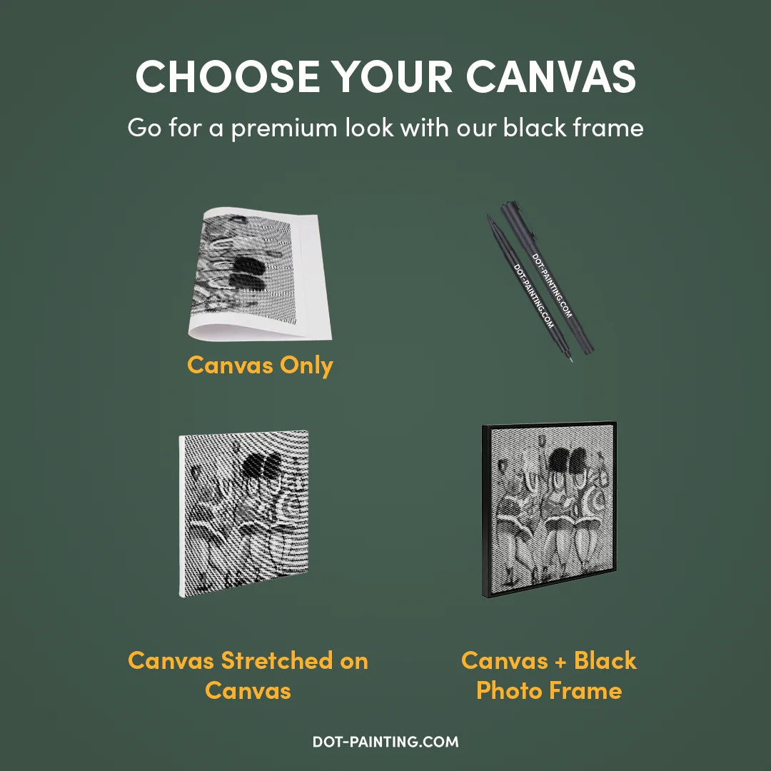 Glade damer vinder prikmaleri