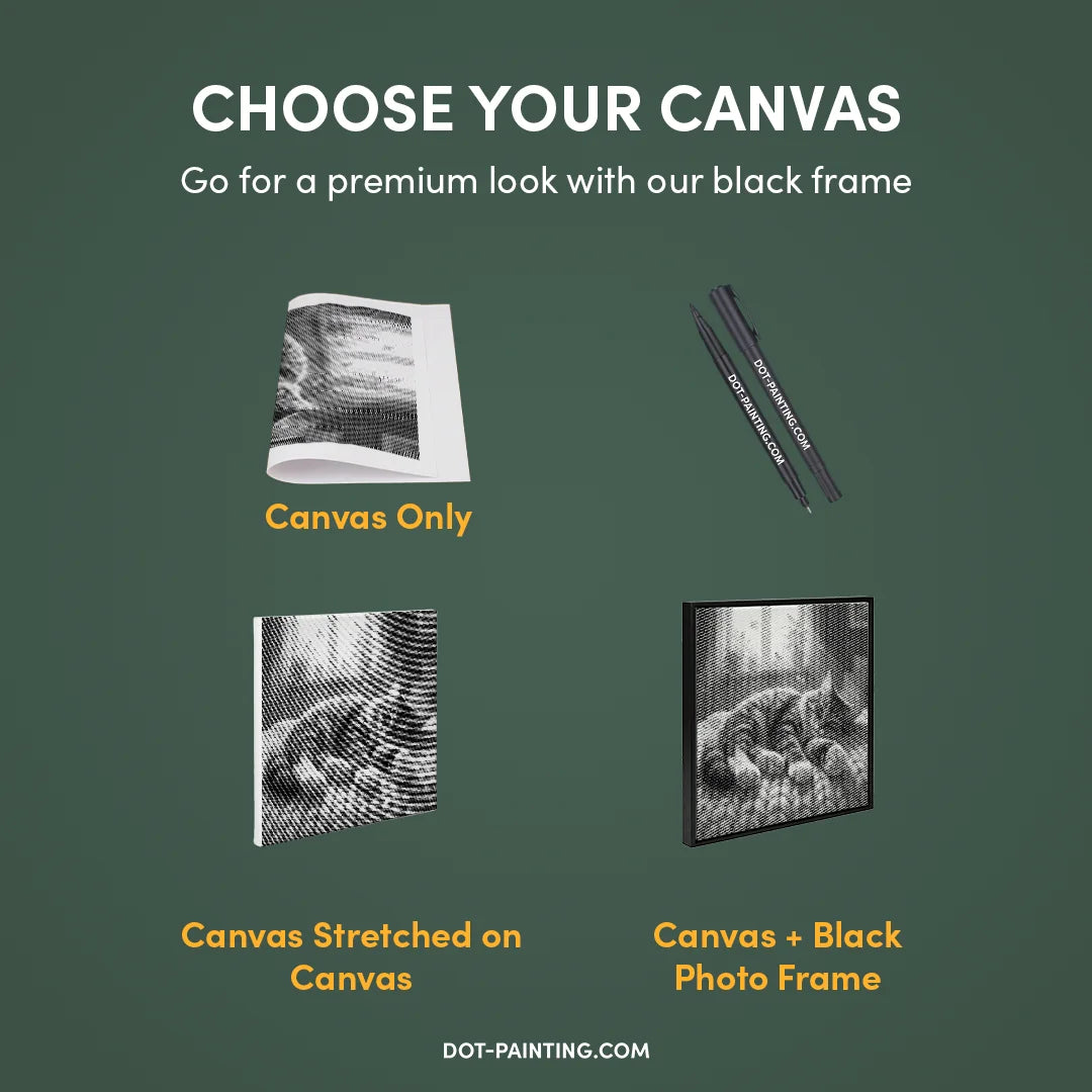 Søvnig kat prikmaleri