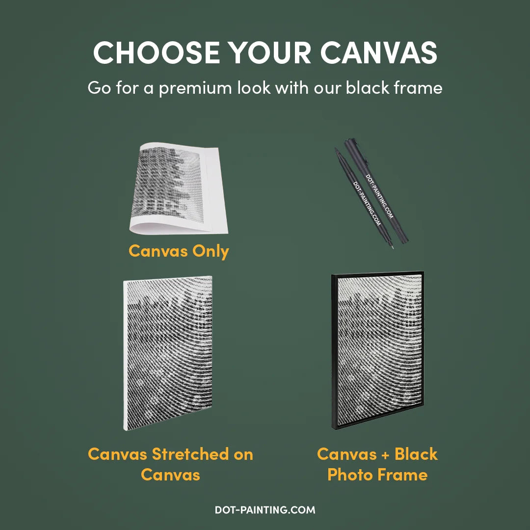 Blomstermarked Amsterdam Dot Painting